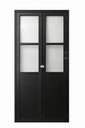 Ver imagem 1 de Porta de Correr Alumínio Preto Camarão Lambril com Visor Maxx - 210x60 "e"