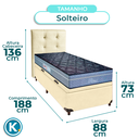 Ver imagem 3 de Cama Box Bau + Colchão Solteiro Molas Ensacadas Petrus Paropas + Cabeceira Estofada