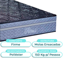 Ver imagem 2 de Cama Box Bau + Colchão Solteiro Molas Ensacadas Petrus Paropas + Cabeceira Estofada