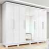 Guarda-roupa Casal 8 Portas Easy Slim com Espelho e Pés - 1