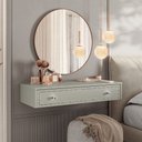 Ver imagem 1 de Penteadeira Suspensa Strass 80cm - Off White