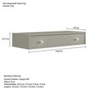 Ver imagem 2 de Penteadeira Suspensa Strass 80cm - Off White