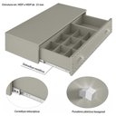 Ver imagem 5 de Penteadeira Suspensa Strass 80cm - Off White