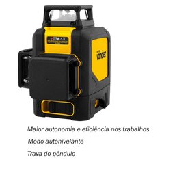 Nível a Laser Recarregável 30m 3 Linhas Verde Nlr 030 Vonder - 4
