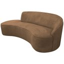 Ver imagem 1 de Sofá Curvo 4 Lugares 230cm Eron Braço Esquerdo Linho Camel - Nexta Casa