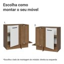 Ver imagem 4 de Balcão de Canto 1 Porta (sem Tampo) Rustic/Branco Agata Madesa