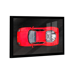 Quadro Ferrari F40 Vermelha Cima -- BR ARTES