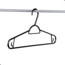 Ver imagem 4 de Kit Cabide Plástico Adulto 40cm Preto Sanremo 20 Unidades