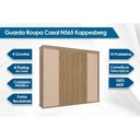 Ver imagem 4 de Guarda Roupa 4 Portas de Correr e 4 Gavetas N565 Flex Canela/canela ou Macadamia - Kappesberg