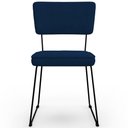 Ver imagem 6 de Kit 02 Cadeiras Decorativas Para Sala De Jantar Allana L02 Suede Azul Marinho - Lyam Decor
