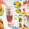 Garrafa Mixer Liquidificador Misturador Juice 300ml Portátil Processador Multifuncional Recarregável - 7