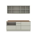 Ver imagem 5 de Cozinha Compacta 4 Peças em MDF Fineze Areia e Cinamomo