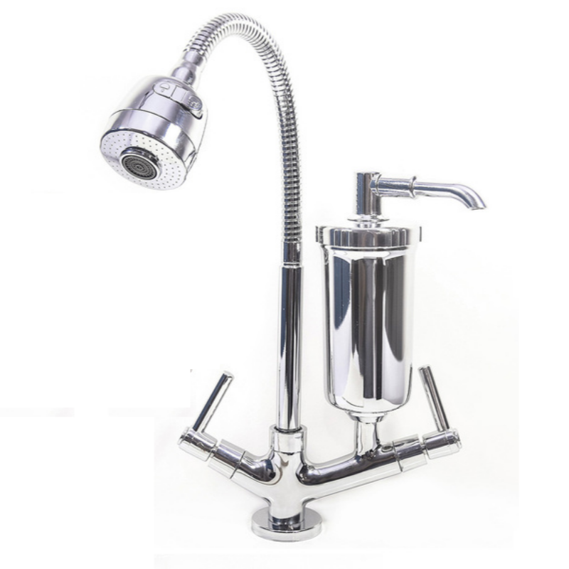 Torneira com Filtro Gourmet Pia Cozinha de Parede + 3 Refil - 6