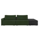 Ver imagem 2 de Sofá Ilha 2 Lugares Living 232cm Modulado Lary Veludo Verde Pu Pto K01 - D'Rossi