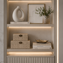 Ver imagem 2 de Kit Caixas Decorativas Elegance Bege - 2 Peças