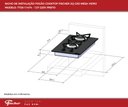Ver imagem 3 de Fogão Cooktop À Gás 2 Bocas Mesa Vidro Bivolt Fischer Preto