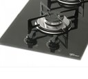 Ver imagem 2 de Fogão Cooktop À Gás 2 Bocas Mesa Vidro Bivolt Fischer Preto