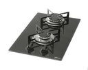 Ver imagem 1 de Fogão Cooktop À Gás 2 Bocas Mesa Vidro Bivolt Fischer Preto