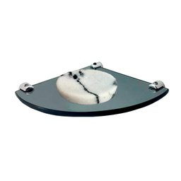 Kit Para Banheiro Topázio Luxo Vidro Modelado Fumê - 6