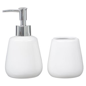 Kit Lavabo Banheiro 2 Peças Sabonete Líquido Escova / 940 Pgb