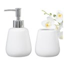 Ver imagem 3 de Kit Lavabo Banheiro 2 Peças Sabonete Líquido Escova / 940 Pgb