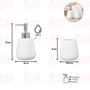 Ver imagem 3 de Kit Lavabo Banheiro 2 Peças Sabonete Líquido Escova / 940 Pgb