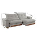 Ver imagem 4 de Sofá Dubai Veludo 02 Módulos de 100 Cm B25 Cm Meu Sofá Online