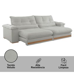 Sofá Dubai Veludo 02 Módulos de 100 Cm B25 Cm Meu Sofá Online - 5