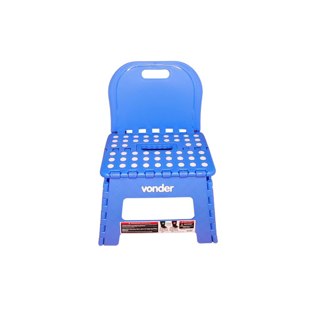 Cadeira Infantil Dobrável para Uso Doméstico e Passeios - Vonder Azul - 6