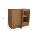 Ver imagem 3 de Armário de Cozinha Balcão de Canto 98cm 1 Porta G748 Maxxi Canela Kappesberg