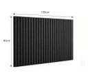 Ver imagem 3 de Cabeceira Casal Ripada MDF Modular 90x138cm sem Furos 3M:Preto