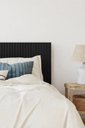 Ver imagem 1 de Cabeceira Casal Ripada MDF Modular 90x138cm sem Furos 3M:Preto