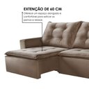 Ver imagem 5 de Sofá Texas Retrátil e Reclinável 180cm Bege