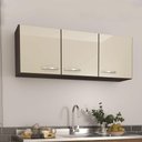 Ver imagem 2 de Armário de Cozinha 1,20mts Pop Faro 3p Noce / Off White - Indekes