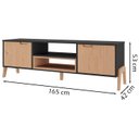 Ver imagem 2 de Kit Rack Para TV 50 Polegadas E Mesa De Centro Grafite Pinus HEC