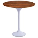 Ver imagem 1 de Mesa Saarinen Lateral Oval Pau Ferro 57x38cm - Base Branca mgsaarinen