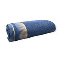 Ver imagem 3 de Jogo de Toalha 4 Peças - Banhão - Luxo - 100% Algodão - Brk Cor: Azul / Branco Brk Têxtil