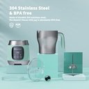 Ver imagem 6 de Maestri House Espumador de Leite com Controle de Temperatura (azul Golfo)