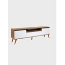 Ver imagem 4 de Rack 180cm MDF Freijo com Branco Dallas - On Móveis