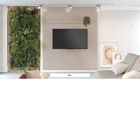Painel Riso Ripado 2,40x2,07cm JCM Movelaria - Off