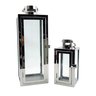 Lanterna Marroquina Decorativa Prata Inox 39/22cm Kit 2pc - 1