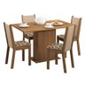 Conjunto Sala de Jantar Mesa Tampo de Madeira 4 Cadeiras Talita Madesa - 2