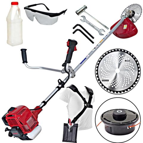 Roçadeira Nakashi L450k À Gasolina 45.4cc Lateral com Guidão