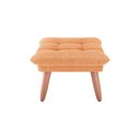 Ver imagem 2 de Puff Premium Descando Decorativo Sala Nantes Boucle Mostarda