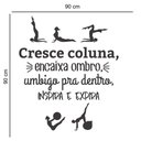 Ver imagem 2 de Adesivo de Parede Pilates:90 X 90 Cm