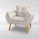 Ver imagem 2 de Poltrona Opala Cadeira para Sala e Quarto Confortável e Reforçada Clínica e Recepção Suede