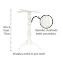 Ver imagem 4 de Kit Pé de Mesa Base Trava Veroninha Alumínio Fundido Branco