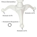 Ver imagem 5 de Kit Pé de Mesa Base Trava Veroninha Alumínio Fundido Branco