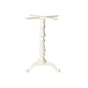 Kit Pé de Mesa Base Trava Veroninha Alumínio Fundido Branco