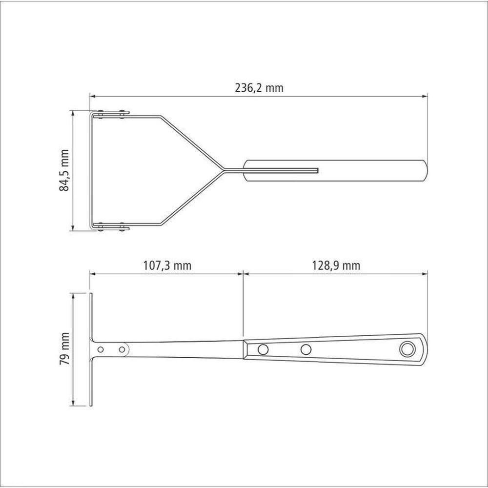 Amassador para Batatas Polywood Tramontina em Aço Inox e Madeira Castanho Tramontina - 2